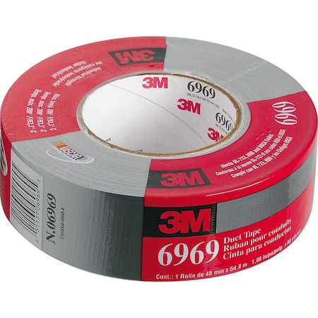3M Duct Tape, 10.7 Mil, 2"x60 yds, Silver, PK3 T98769693PK